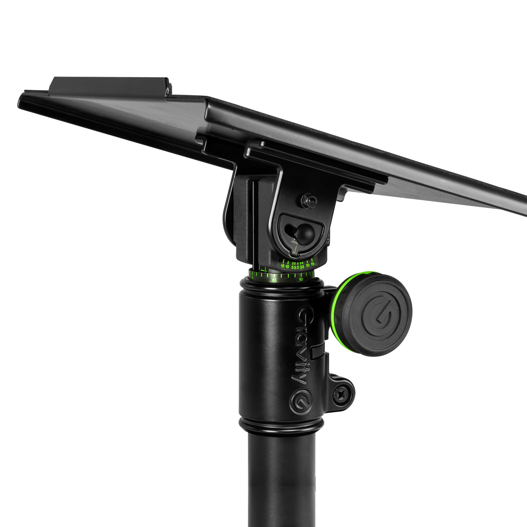 Gravity SP 3102 TM - Joustava studiomonitoritelinestand kiinnikkeellä pöytään