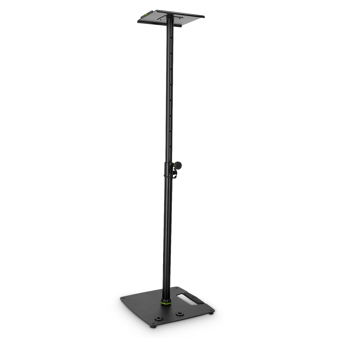 Gravity SP 3202 CS B – kaiutinteline studiomonitoreille, neliönmuotoinen teräsjalusta