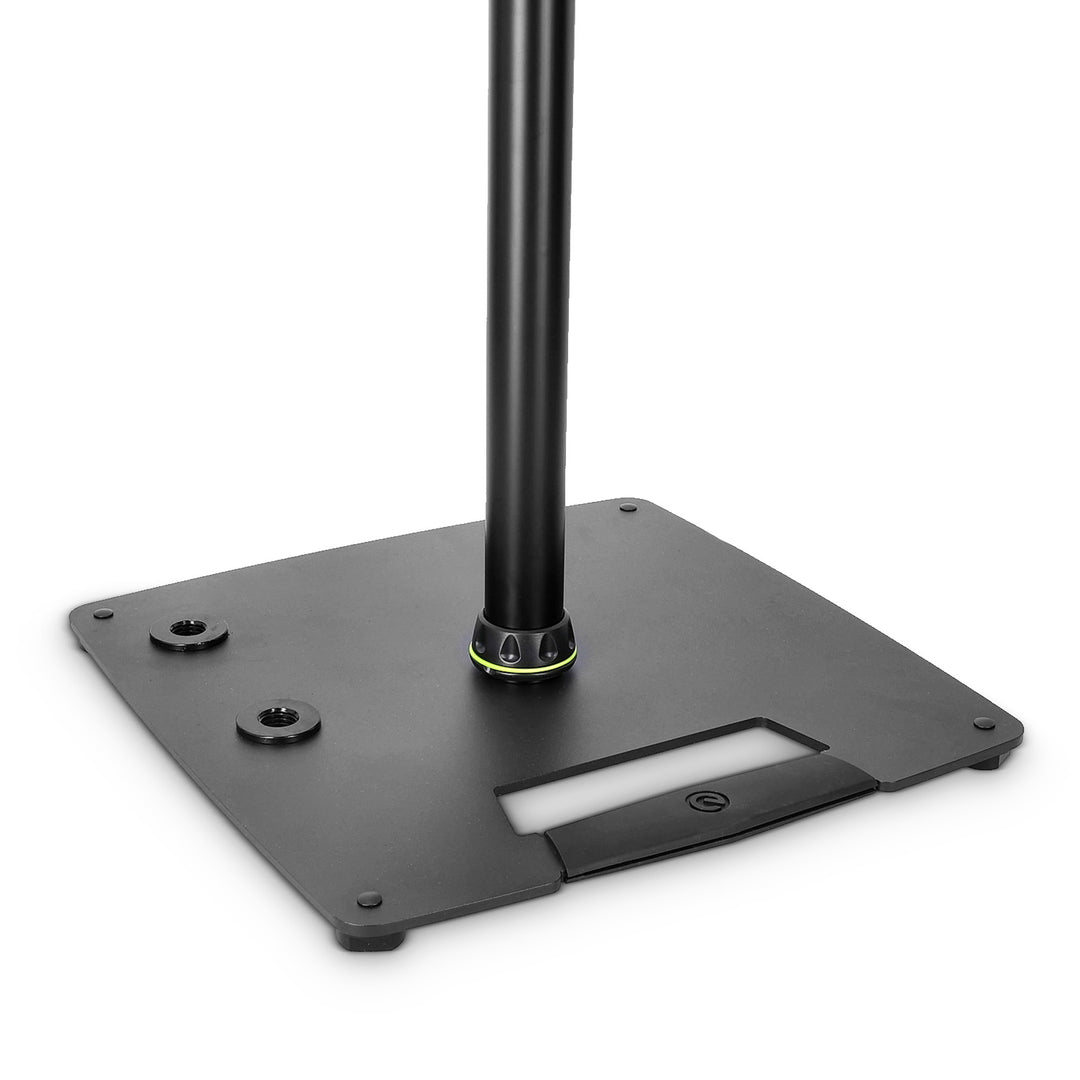 Gravity SP 3202 CS B – kaiutinteline studiomonitoreille, neliönmuotoinen teräsjalusta