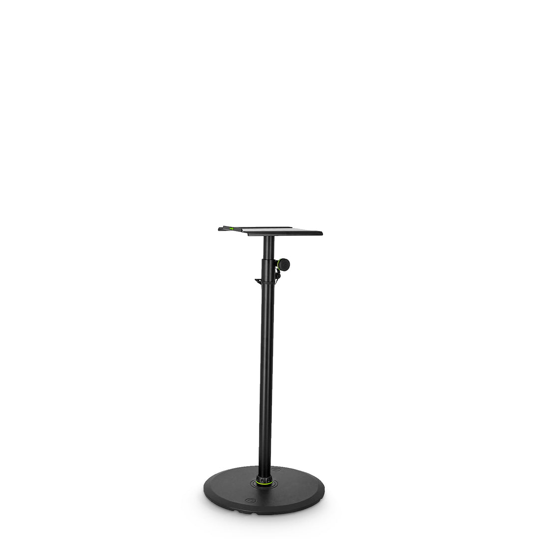 Gravity SP 3202 LR B - Teline studiomonitorikaiuttimelle suurella pyöreällä jalustalla