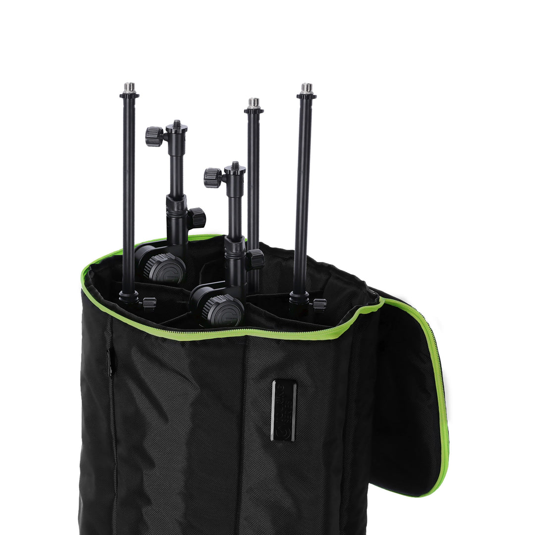 Gravity TBG MS 6 B - Touring transporttipussi jopa kuudelle mikrofonitelineelle, pyörillä