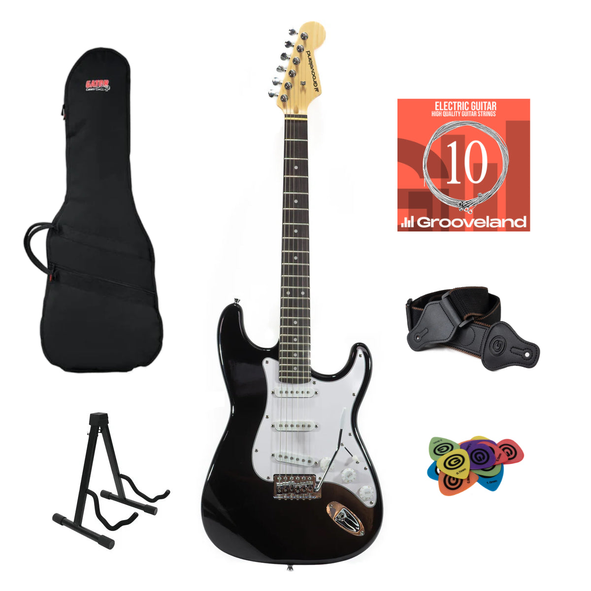 Grooveland Elektrisk Guitar Startpakke