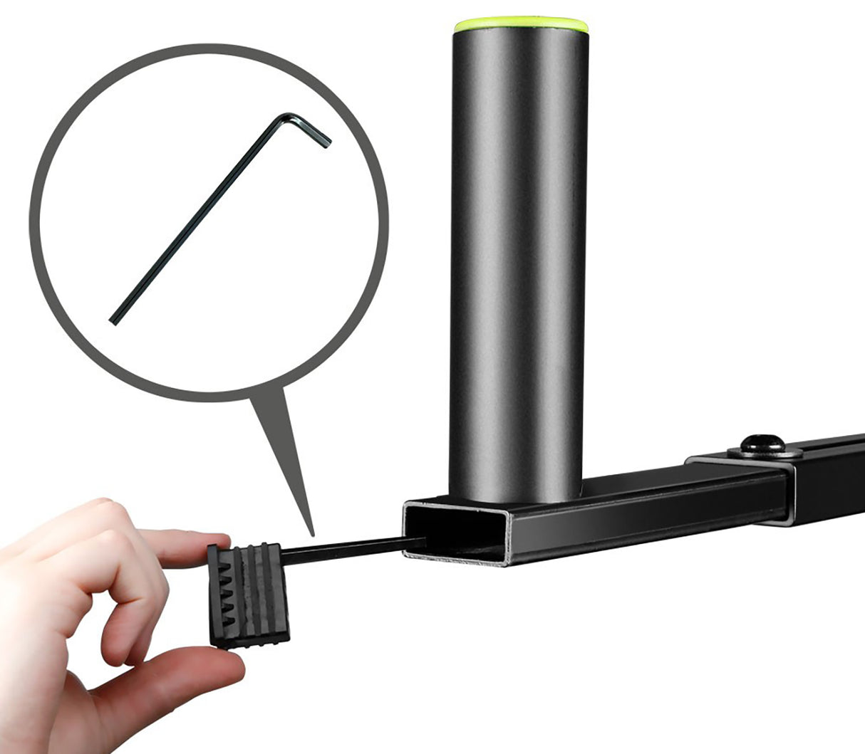 Säädettävä T-tanko kaiutintelineille