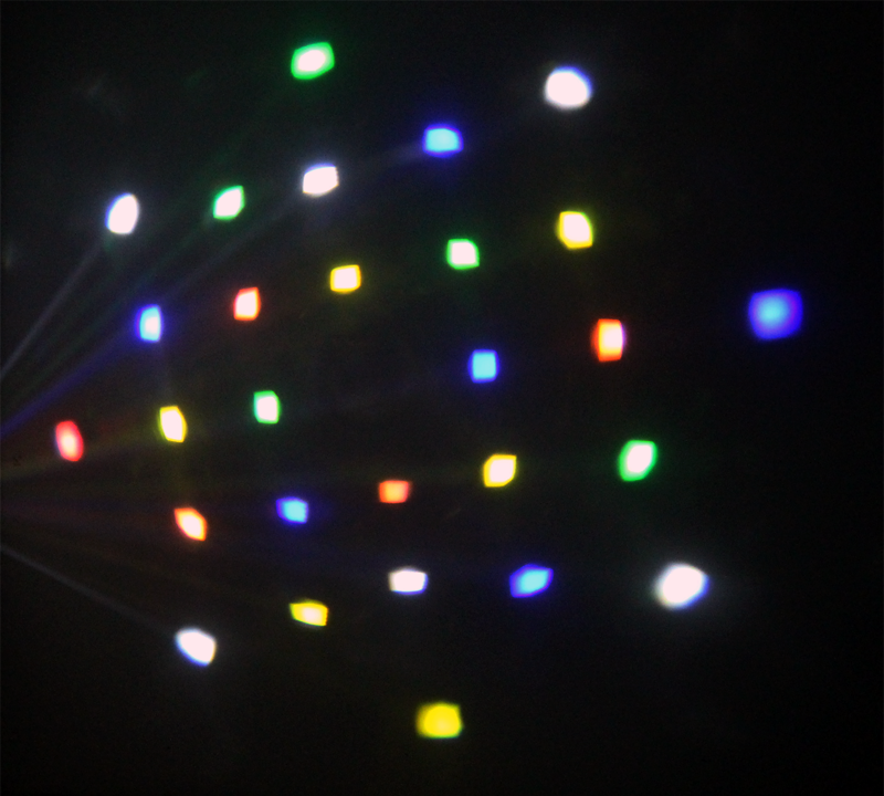 Ibiza 2-i-1 discolight valkoinen LED