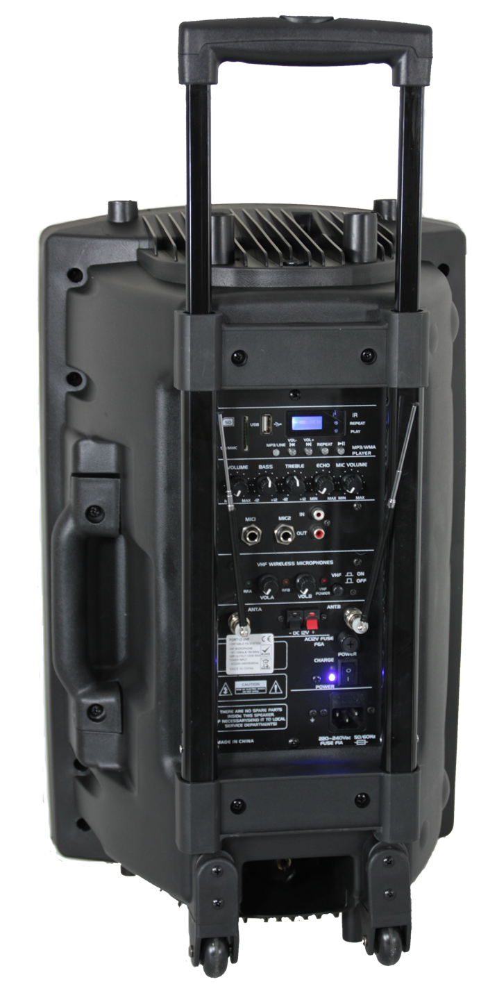 Ibiza Kannettava Kaiutin 15" Bassolla (Musta, 800W)