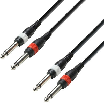 3 Star 6.3mm Stereo Jack -kaapeli (6m)