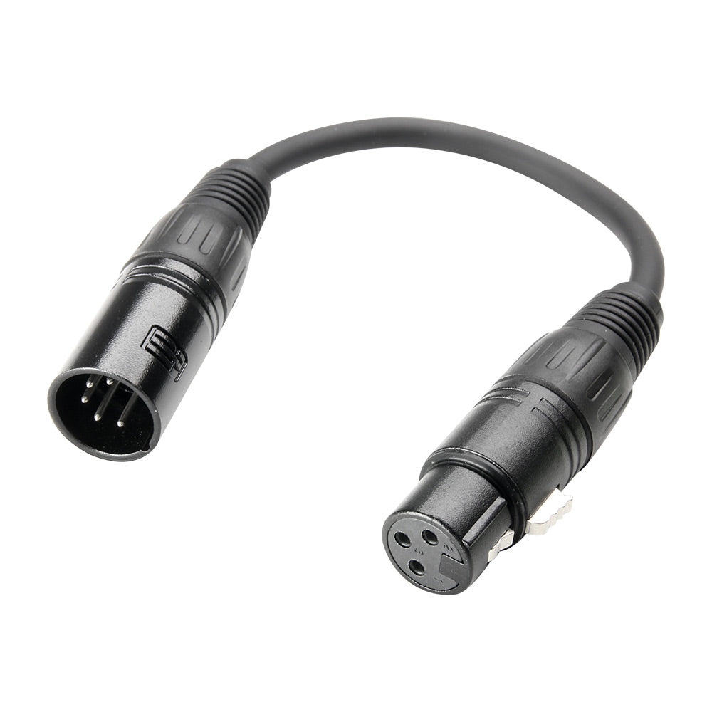 Sovitinkaapeli DMX XLR uros 5 Pin XLR naaras 3 Piniin