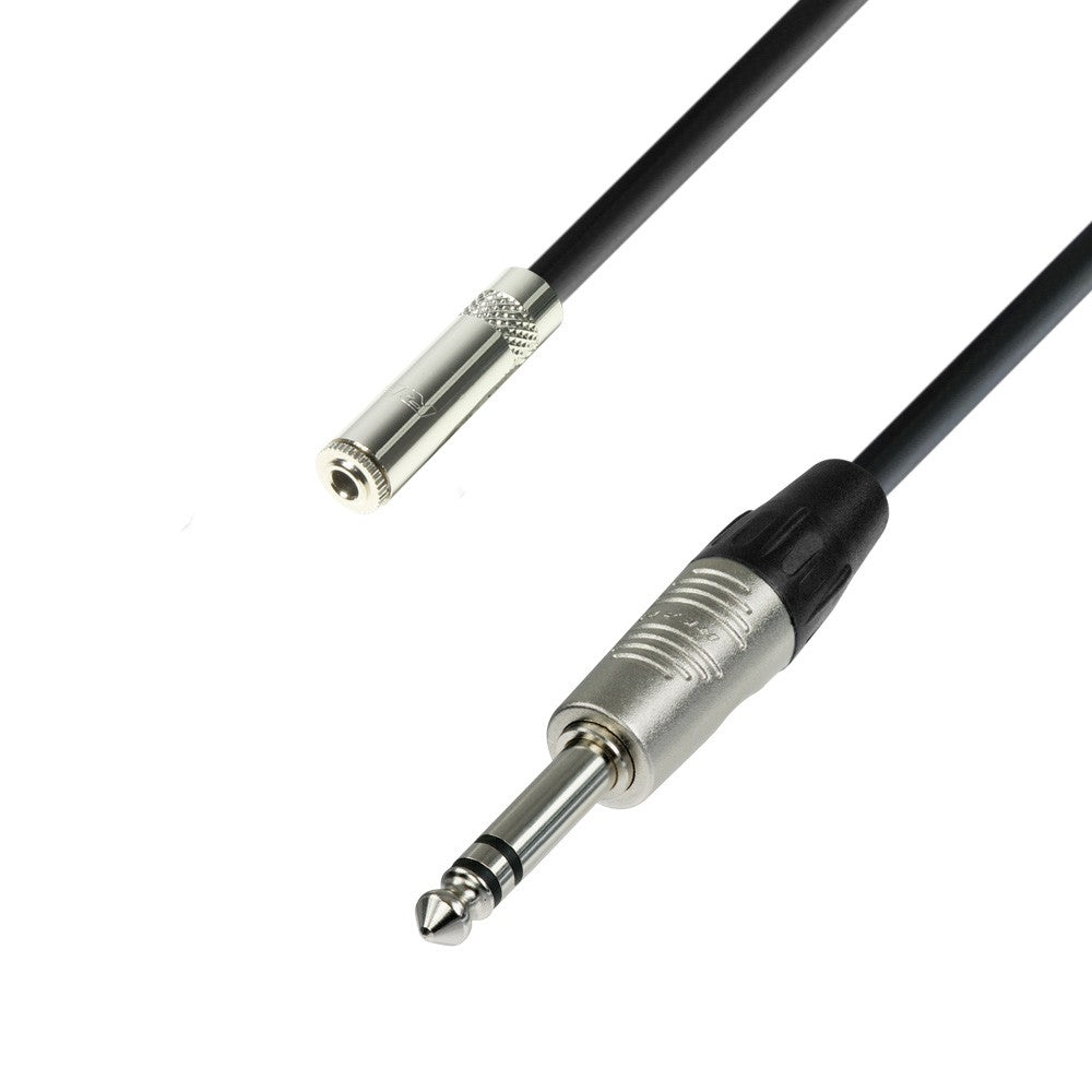 Adapteri Kaapeli 6.3mm Jack Stereo Uros 3,5 Mini Jack Stereo Naaras