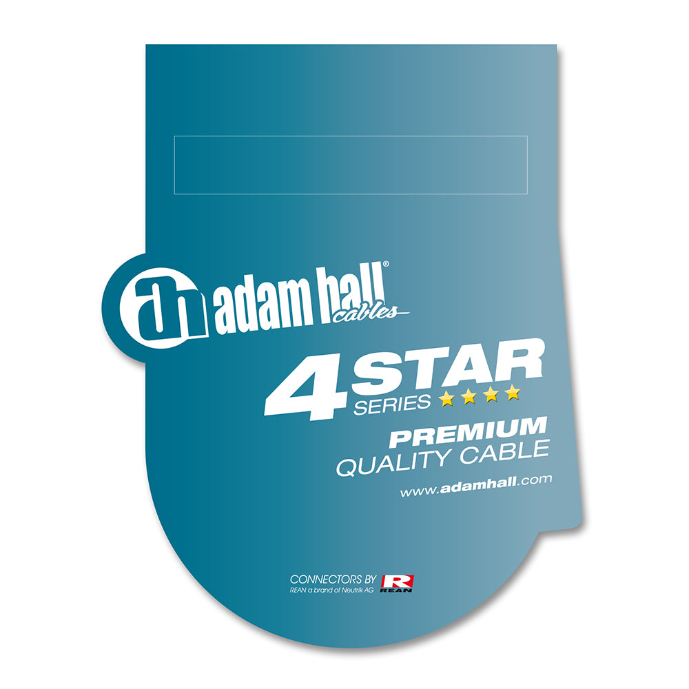 Adam Hall Cables 4 Star Serie - Instrumenttikaapeli REAN 6.3 mm Jack mono to 6.3 mm Jack mono 4.5 m