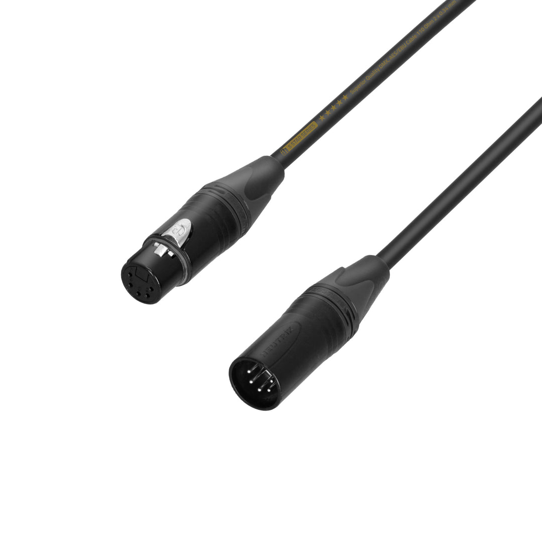 Adam Hall Cables 5 STAR DGH 0750 - DMX-kaapeli | Neutrik® 5-polet XLR | 7,5 m