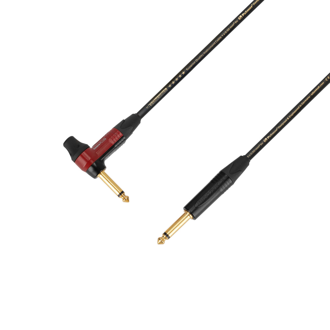 Adam Hall Cables 5 STAR IPR 0300 PALMER® CABLE TIMBRE - instrumenttikaapeli | Palmer® & Neutrik timbrePLUG® kulmikas jack–jack TS | 3 m