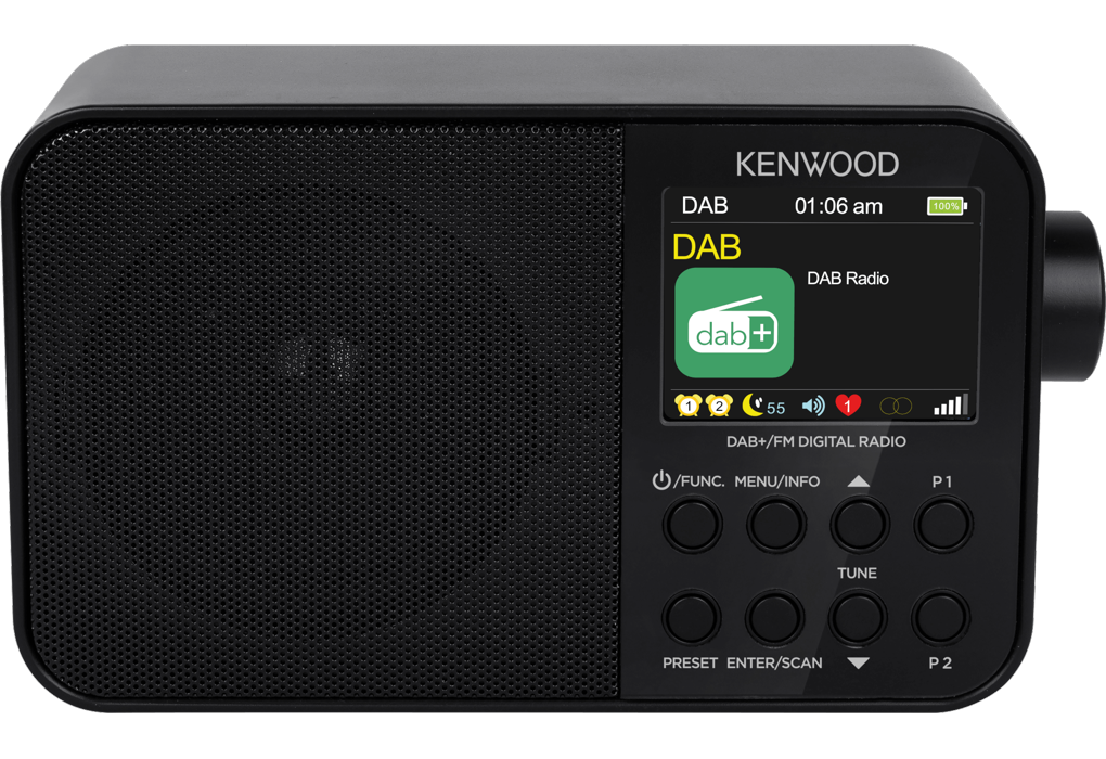 Kenwood CRM30DABB DAB+ Radio (musta)