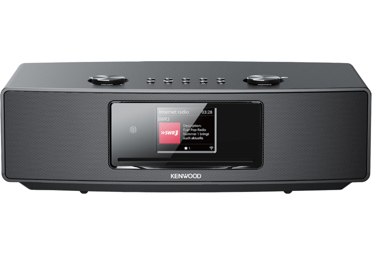 Kenwood CR-ST700SCD-B Internet Radio, jossa on Bluetooth ja DAB+ (musta).