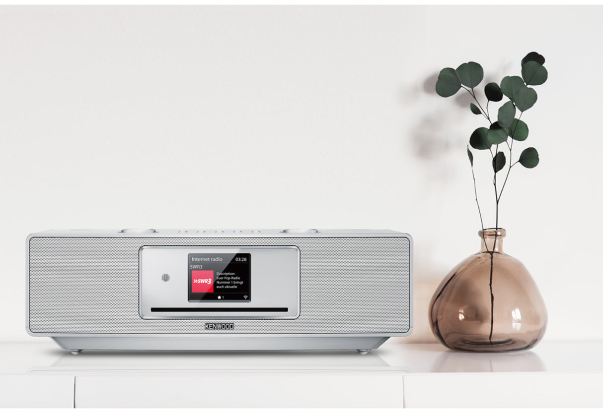 Kenwood CR-ST700SCD-S Internet Radio w. Bluetooth ja DAB+ (hopea)