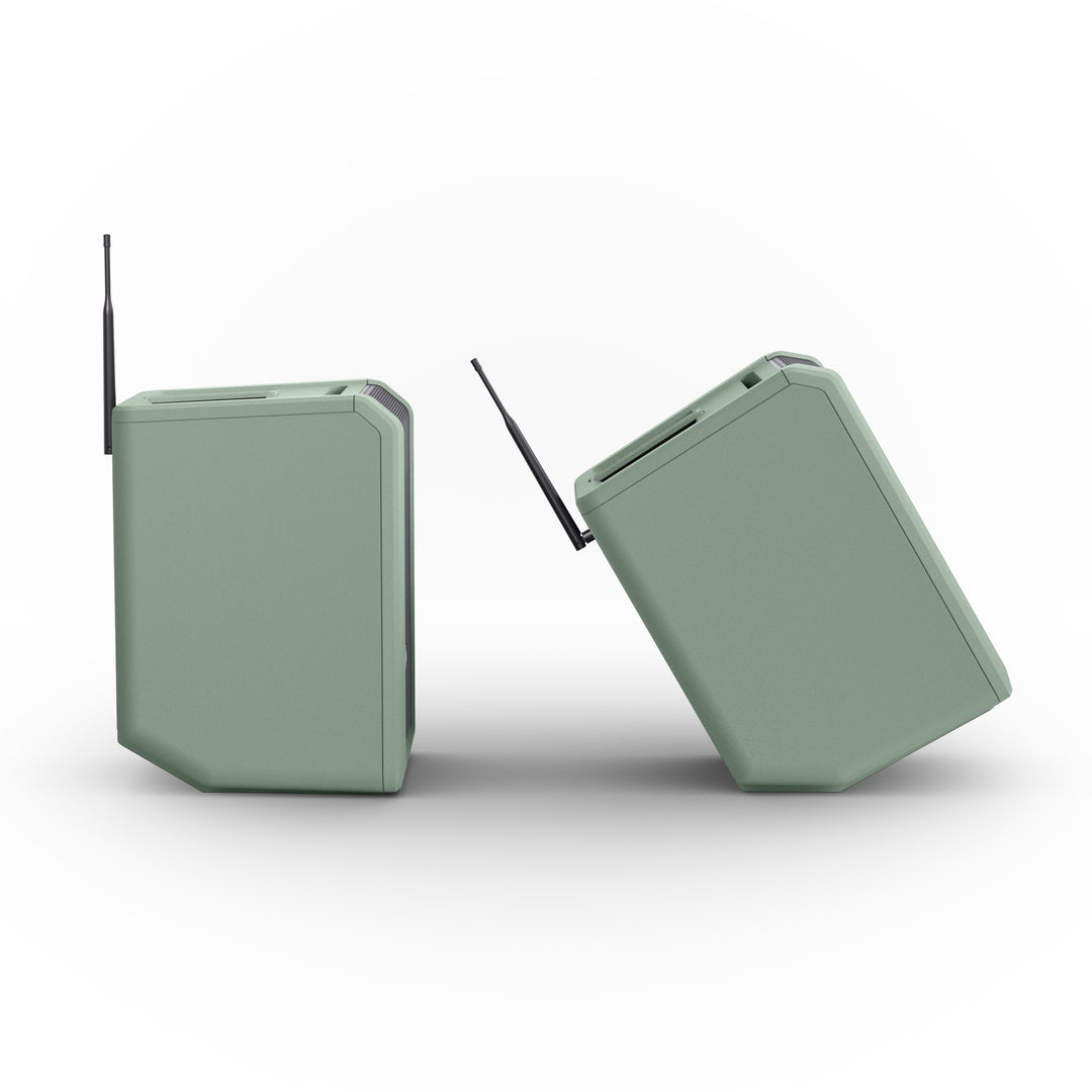 LD Systems ANNY® 8 BPH B6 GN - Kannettava paristoilla toimiva Bluetooth® PA-kaiutin, jossa mikseri ja 1x headset-mikrofoni (sis. bodypack), Adventure Green