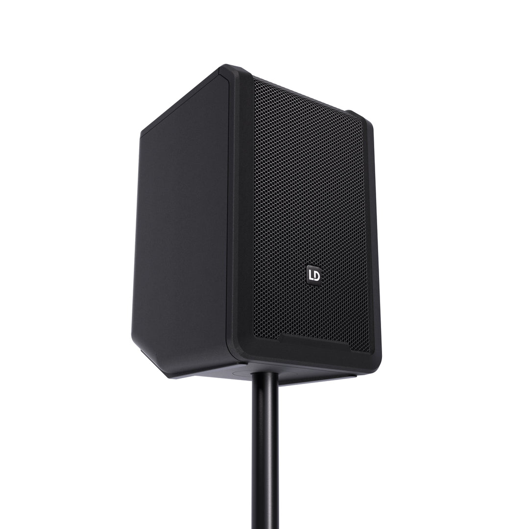 LD Systems ANNY® 8 BPH B6 - Kannettava paristokäyttöinen Bluetooth® PA-kaiutin mikserillä ja 1x headset-mikrofonilla (sis. bodypack), Stage Black