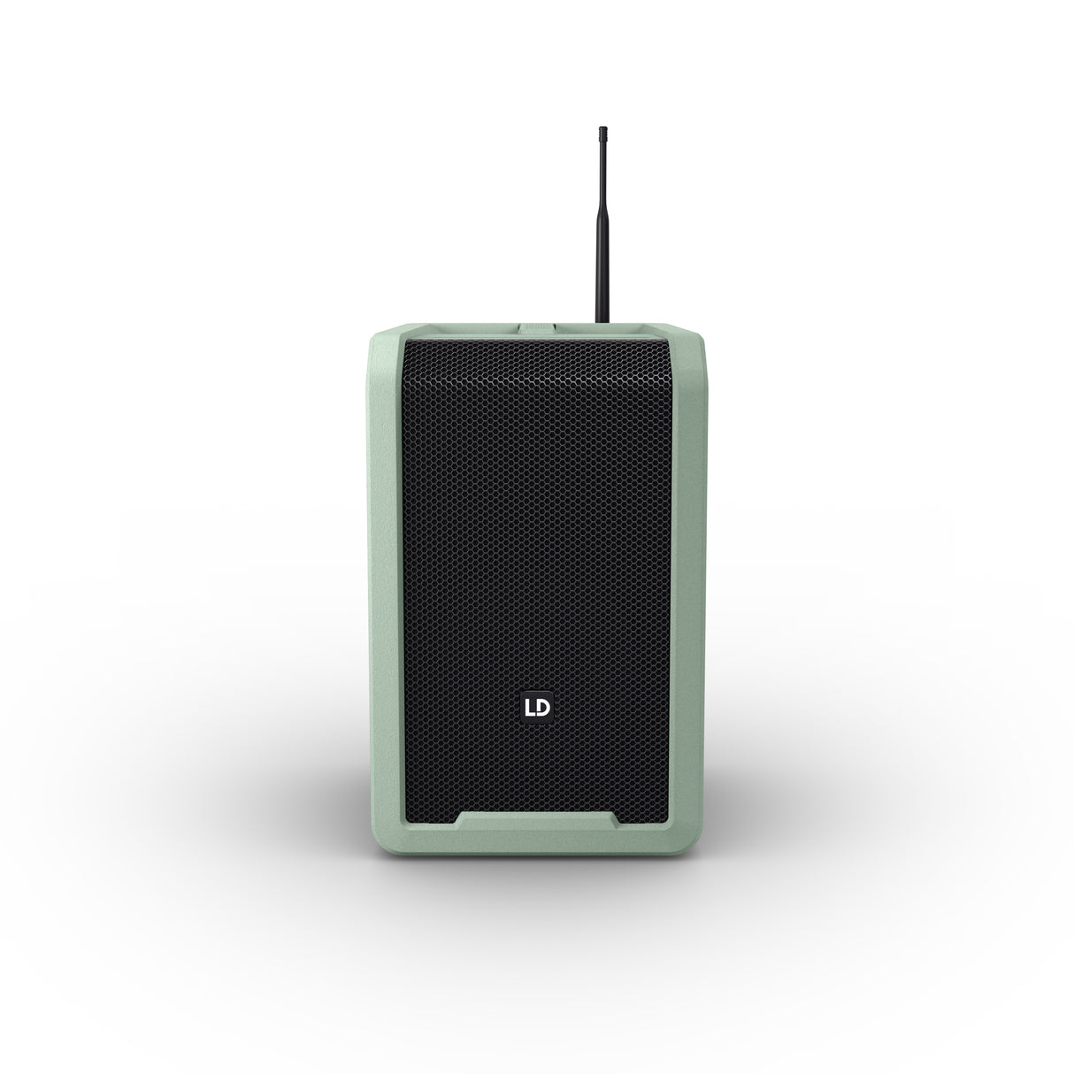 LD Systems ANNY® 8 BPH B8 GN - Bærbar batteridrevet Bluetooth® PA-højttaler med mixer og 1x headset-mikrofon (inkl. bodypack), Adventure Green