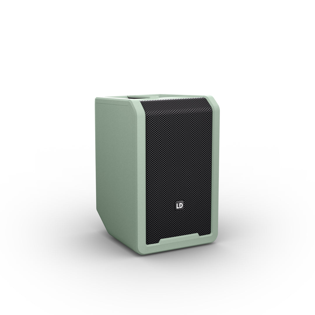 LD Systems ANNY® 8 GN - Kannettava akkuvetoisella Bluetooth® PA-kaiuttimella ja miksauksella, Adventure Green