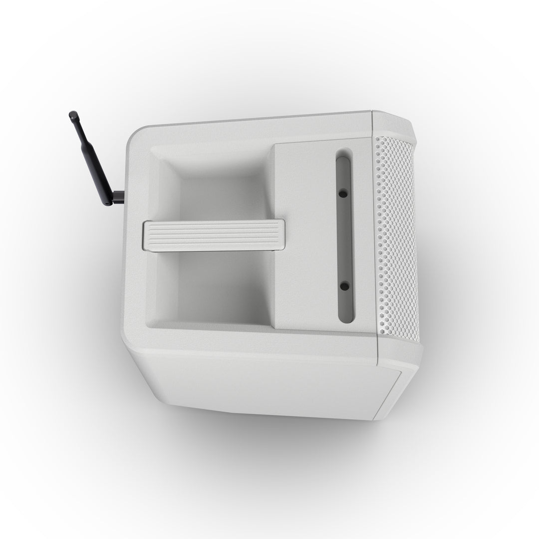 LD Systems ANNY® 8 HHD B5 W - Kannettava paristokäyttöinen Bluetooth® PA-kaiutin mikserillä ja 1x langaton käsimikrofoni, puhdas valkoinen