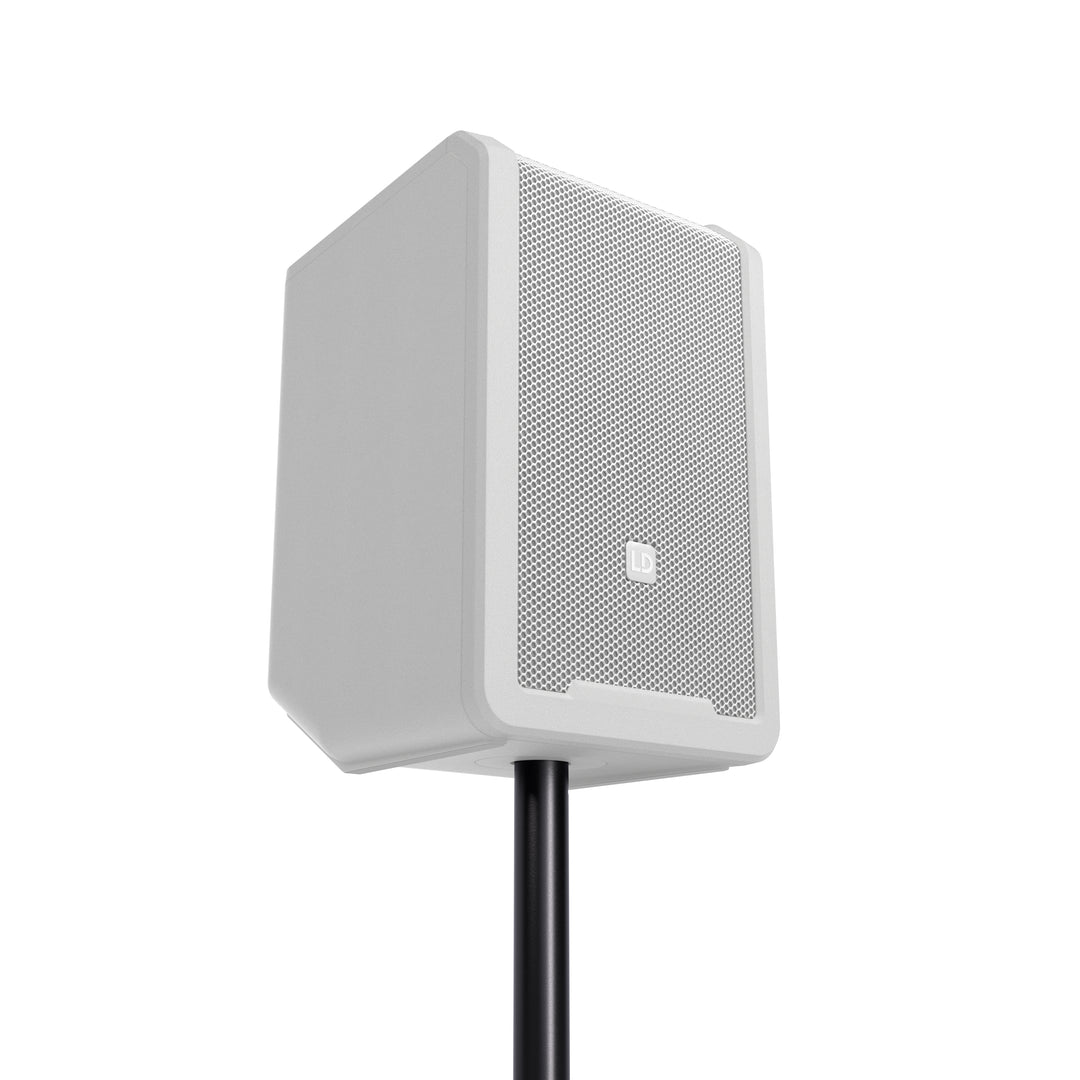 LD Systems ANNY® 8 HHD B5 W - Kannettava paristokäyttöinen Bluetooth® PA-kaiutin mikserillä ja 1x langaton käsimikrofoni, puhdas valkoinen