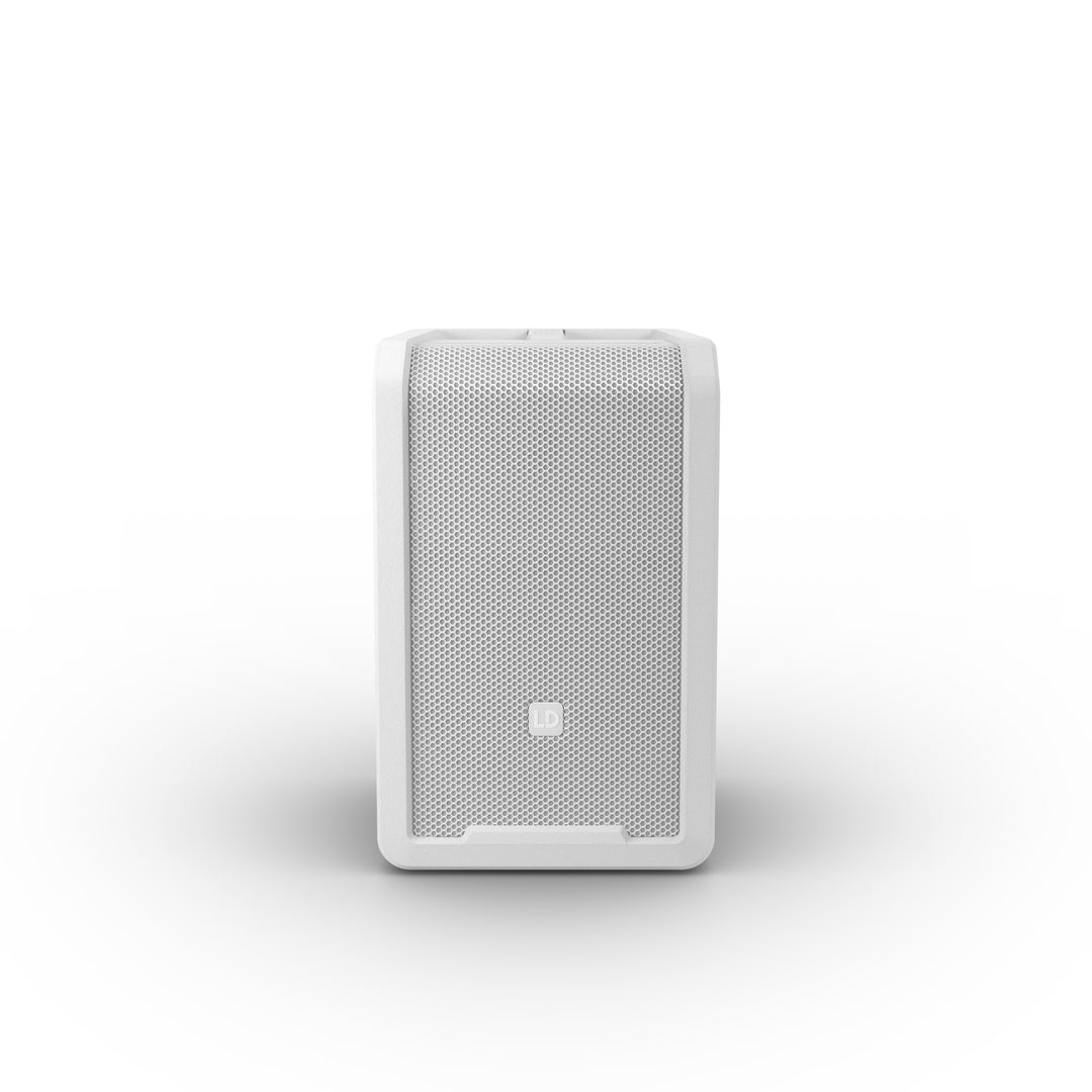 LD Systems ANNY® 8 W - Kannettava paristokäyttöinen Bluetooth® PA-kaiutin mikserillä, puhdas valkoinen
