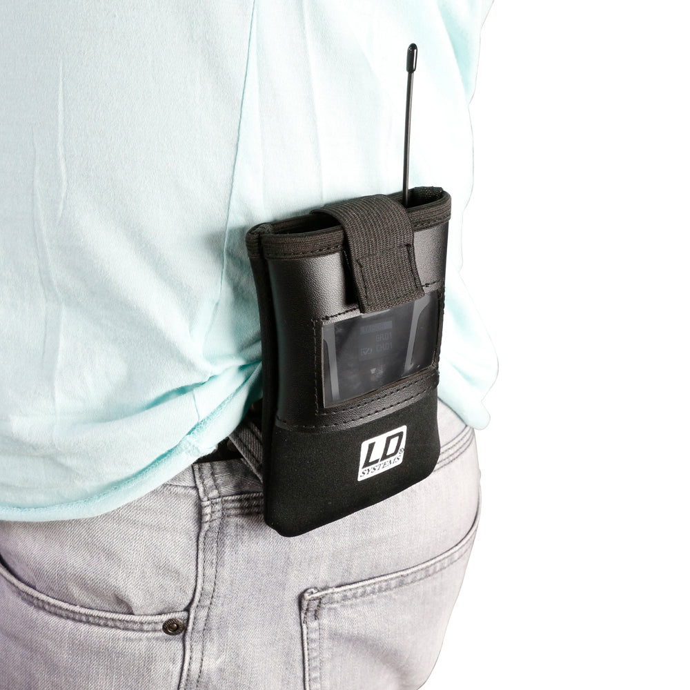 LD Systems BP POCKET 2 - Laukku bodypack-lähettimelle läpinäkyvällä ikkunalla