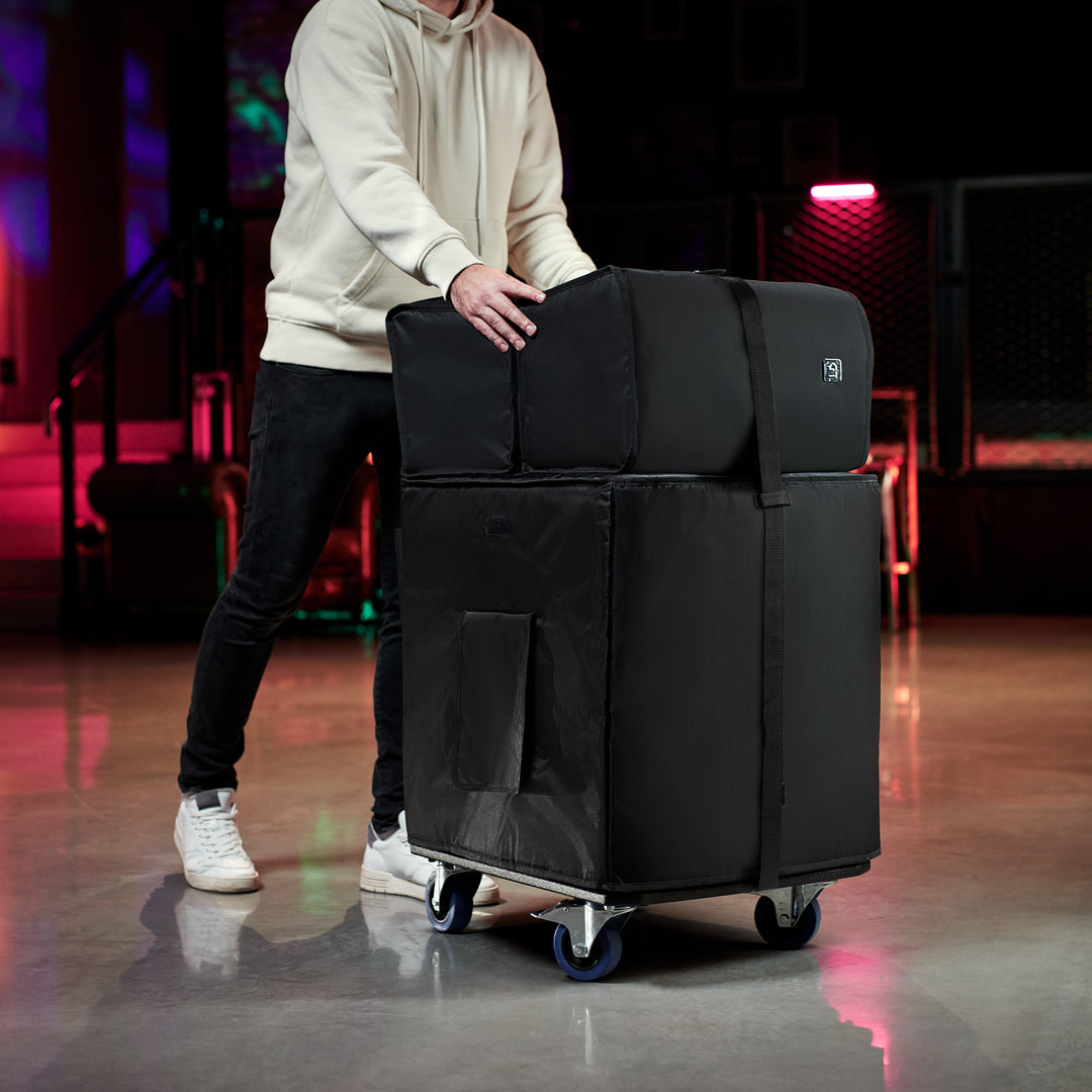 LD Systems DAVE 15 G4X BAG SET - Kuljetussarja pyörätasolle ja suojapeitteelle DAVE 15 G4X
