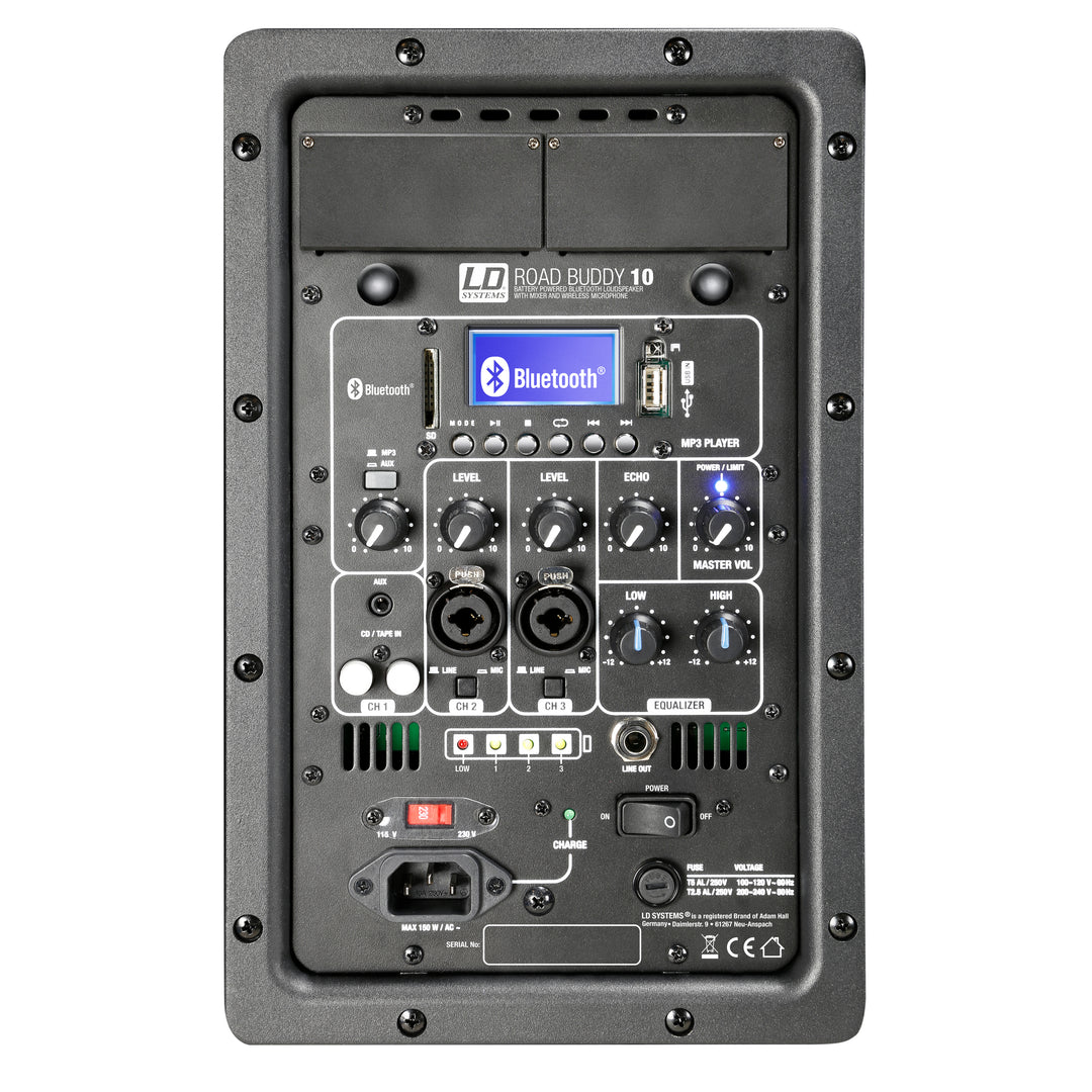 LD Systems ROADBUDDY 10 BASIC - Akkuveto Bluetooth-kaiutin mixerilla