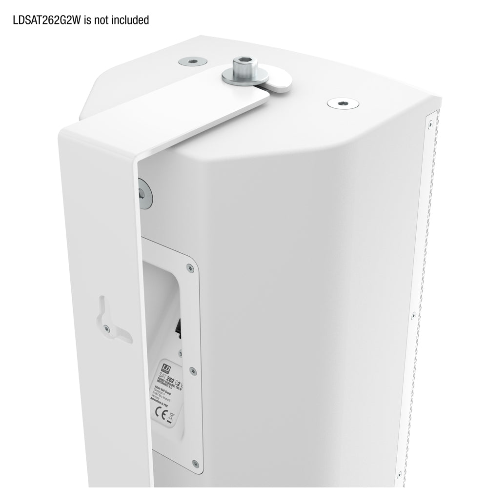 LD Systems SAT 262 G2 WMB W - Kääntyvä seinäteline LDSAT262G2:lle, valkoinen