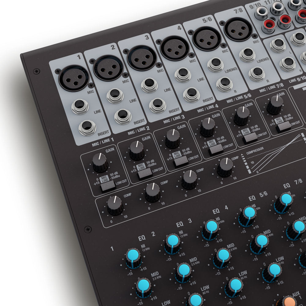 LD Systems VIBZ 12 DC - 12-kanavainen mikseri DFX:llä ja kompressorilla