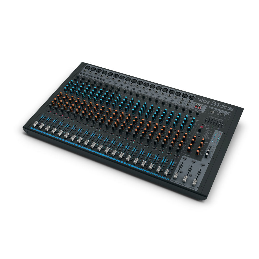 LD Systems VIBZ 24 DC - 24-kanavainen mikseri DFX:llä ja kompressorilla