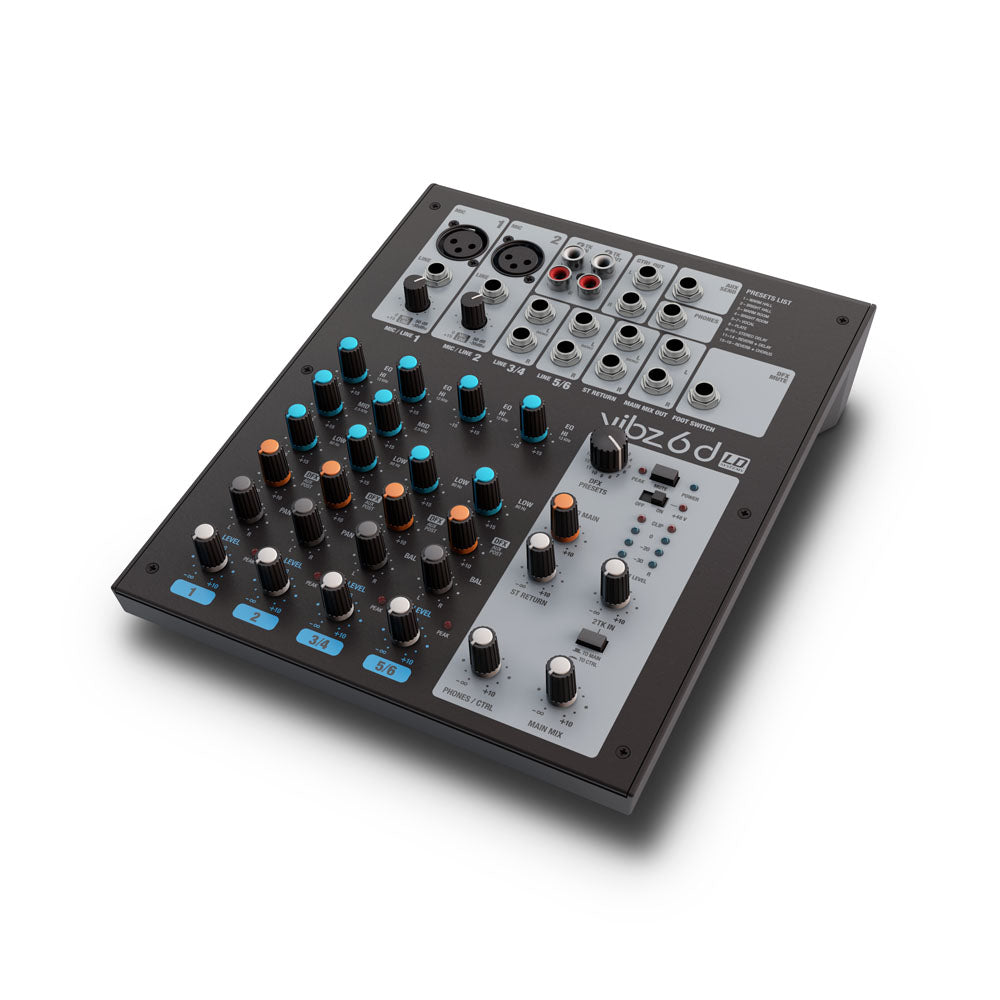 LD Systems VIBZ 6 D - 6-kanavainen mikseripöytä DFX:llä