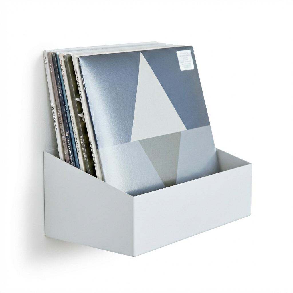 Studio 57 Vinyl Væghylde Large (hvid)