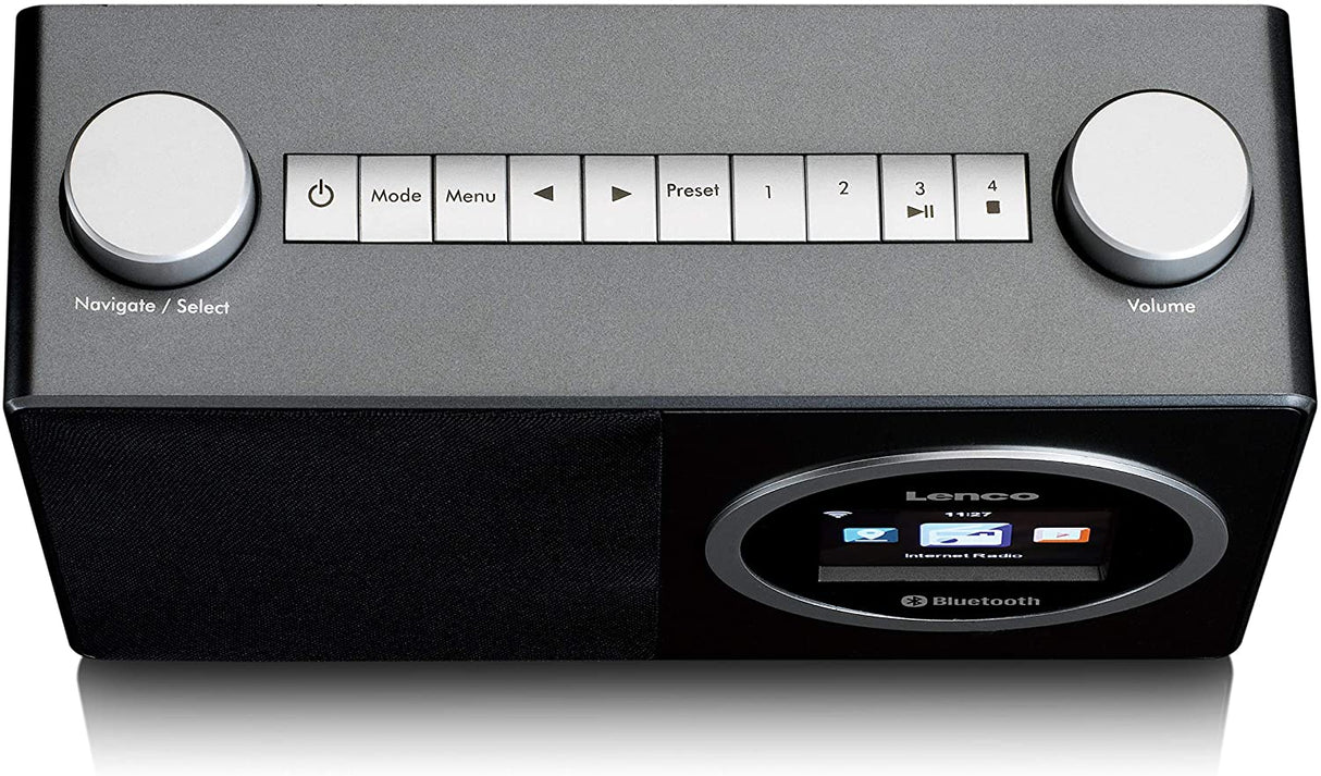 Lenco DIR-70 Internet Radio m. Bluetooth (Musta)