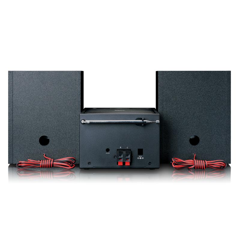 Lenco MC-250 MicroSet Mini Stereo & Internet Radio (musta/hopea)