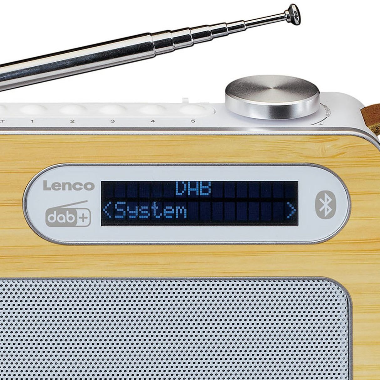Lenco PDR-040 DAB+ Radio (bambu/valkoinen)