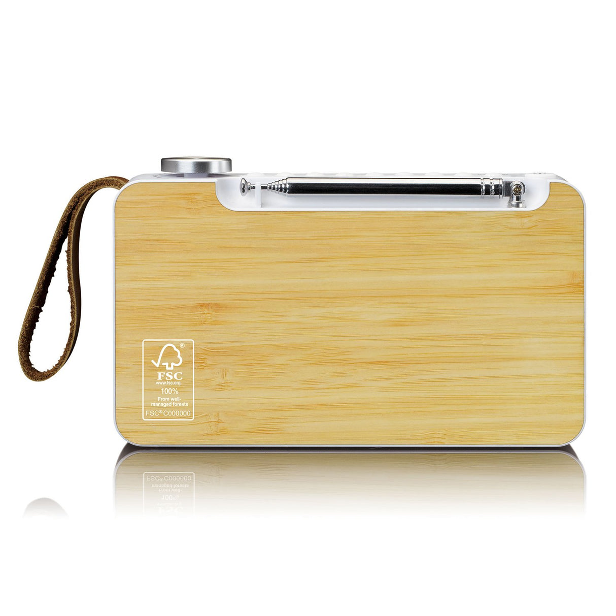 Lenco PDR-040 DAB+ Radio (bambu/valkoinen)