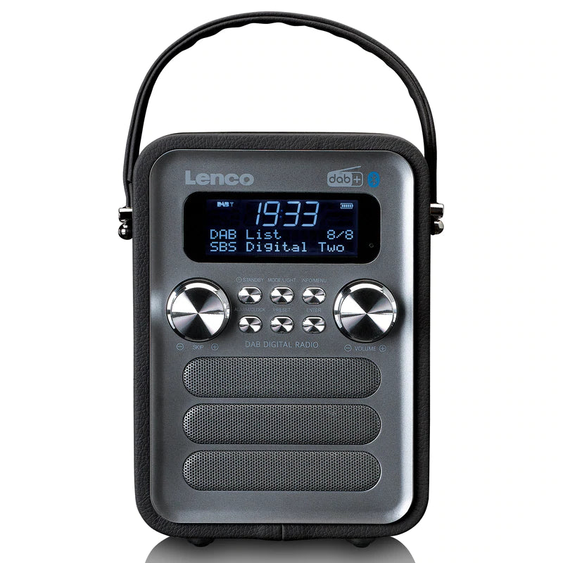 Lenco PDR-051 DAB+ Radio (musta/hopea)
