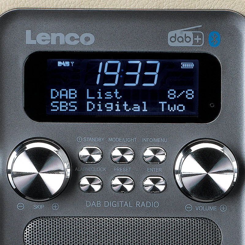 Lenco PDR-051 DAB+ Radio (Taupe/hopea)