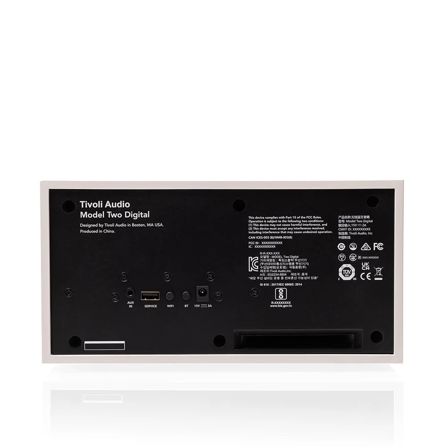 Tivoli Audio Model Two Digital Bluetooth Kaiutin (Valkoinen/Hopea)