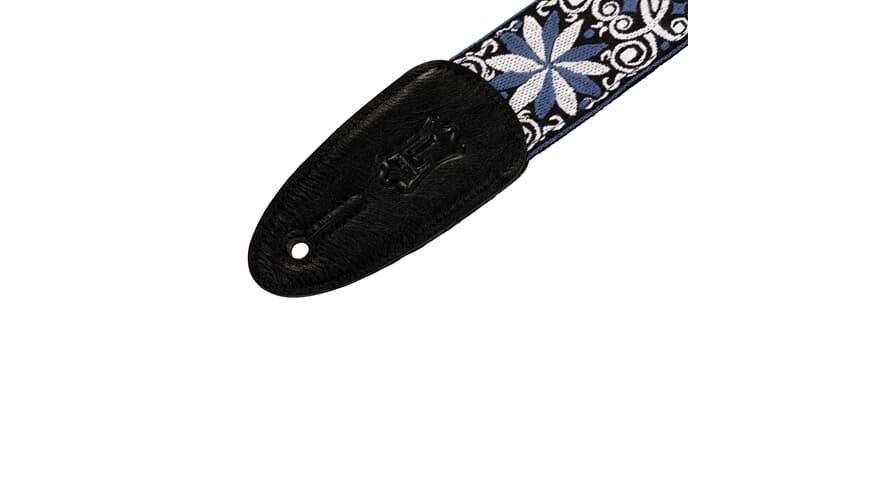 Levys M8HT kitarahihna 2", sininen ja valkoinen