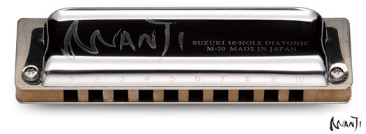 Suzuki Manji M-20 Standard diatonisk mundharmonika. Tone: Db