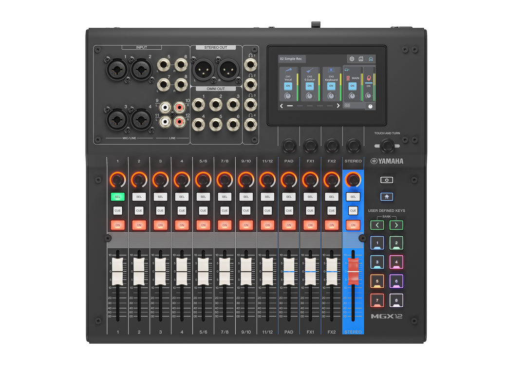 Yamaha MGX12 Digitaalinen mikseripöytä (Sort)