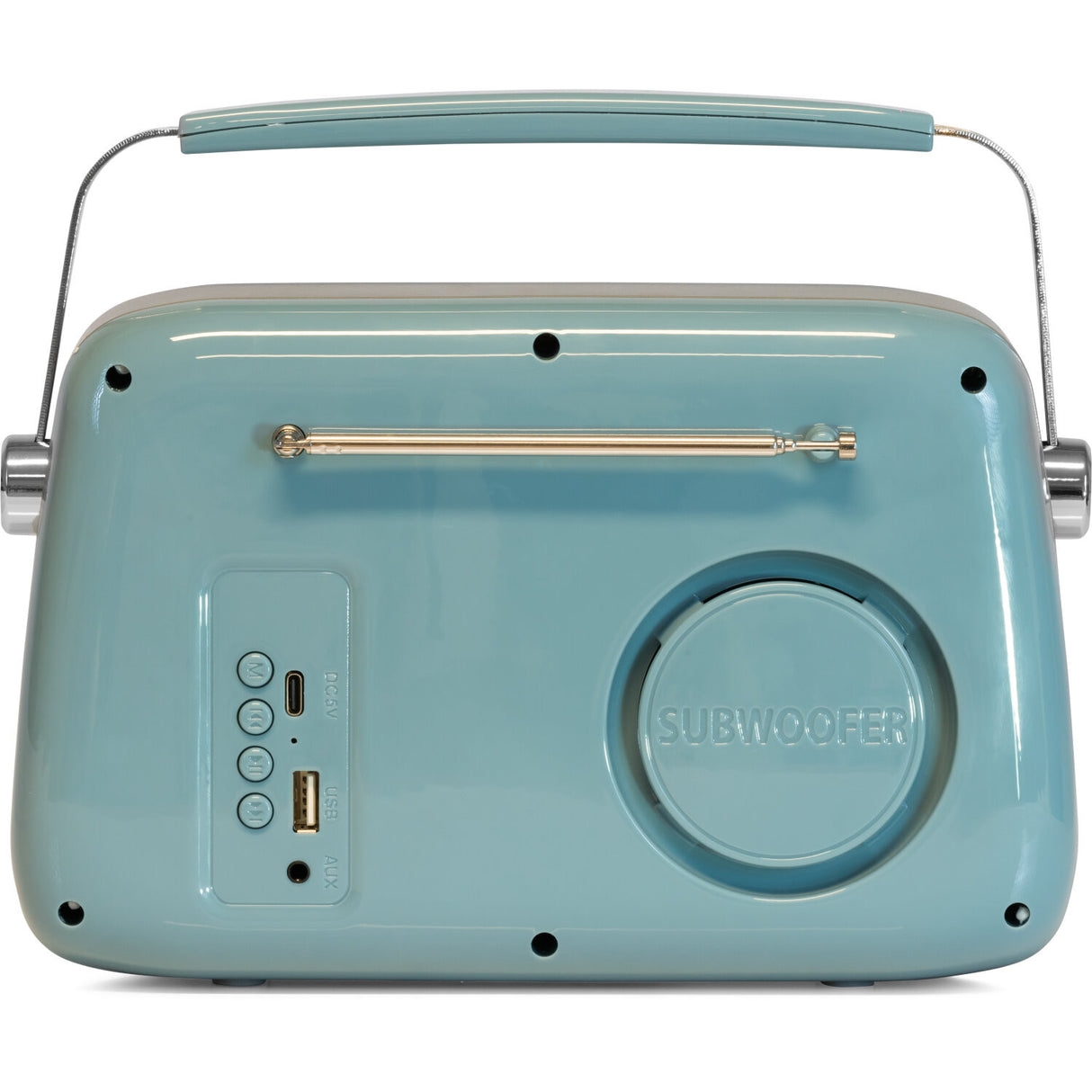 Madison Retro Radio Bluetoothilla ja FM ä (Sininen)