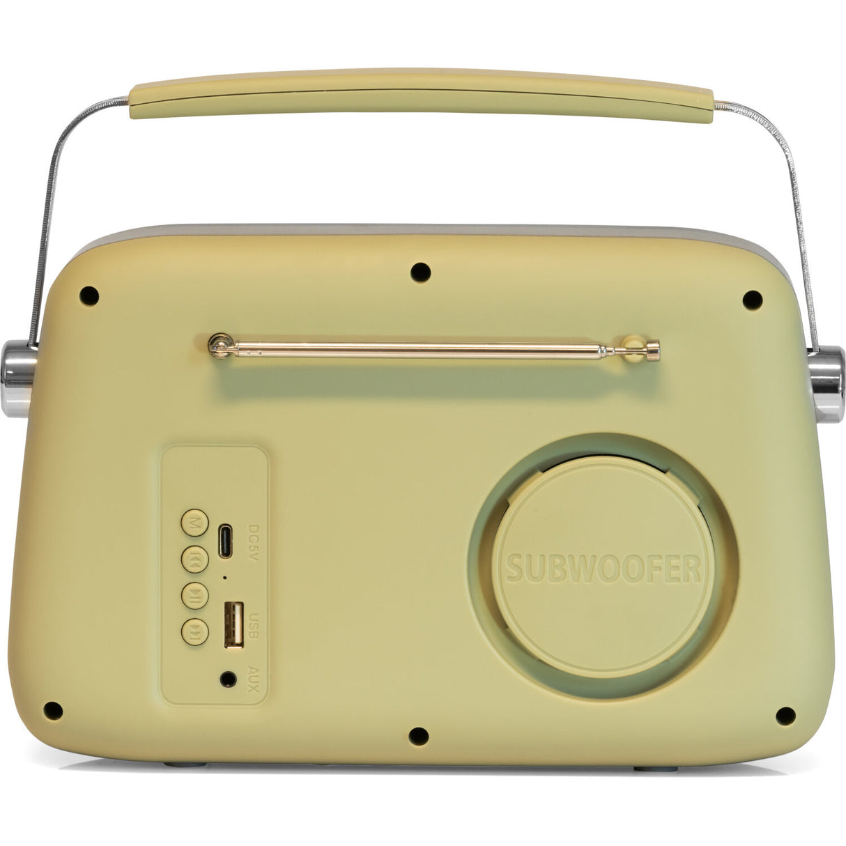 Madison Retro Radio Bluetoothilla ja FM:llä (Matta Oliivinvihreä)