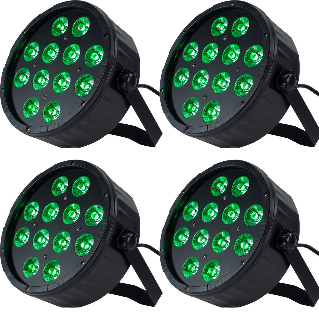 Marconi Polaris 12x12W RGBW Parlamppu 4 kpl Paketti