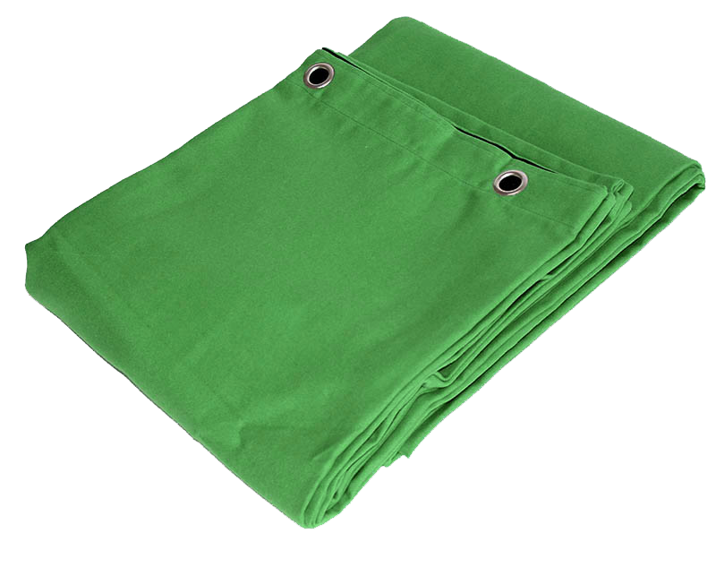 Green Screen Verho m. Renkaat