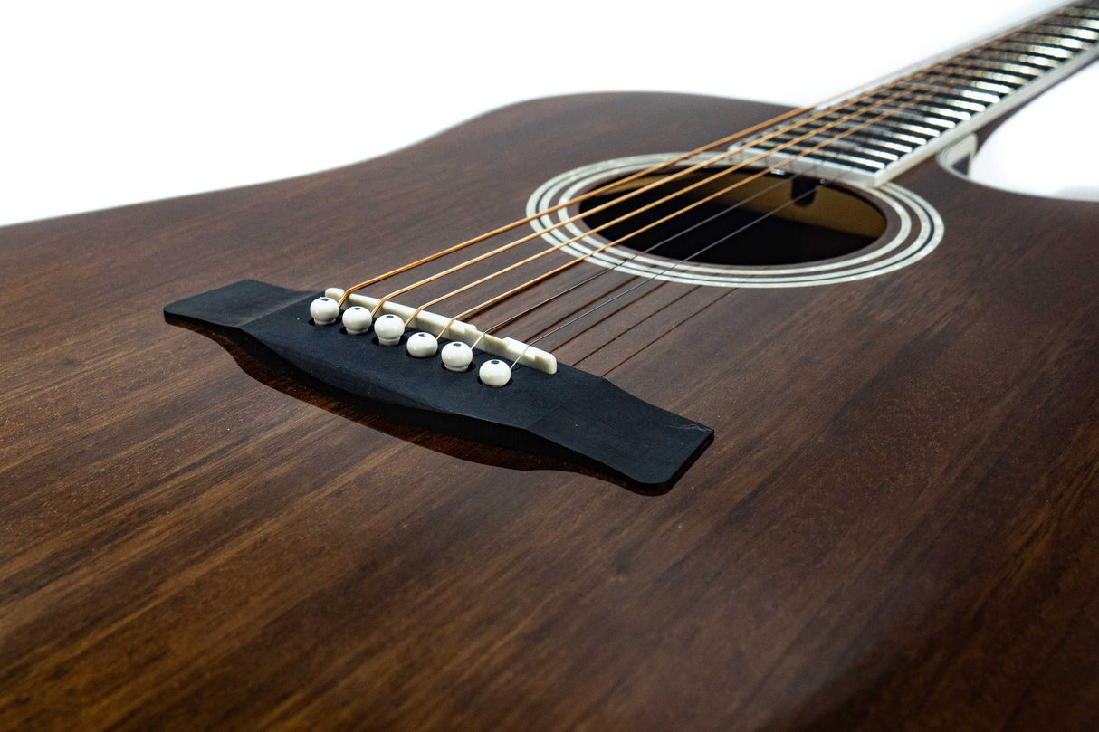 Hagstrom Mora Dreadnaught CE Western kitara (Mahonki)