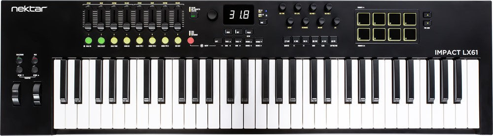 Nektar Impact LX61mk3 MIDI-koskettimet