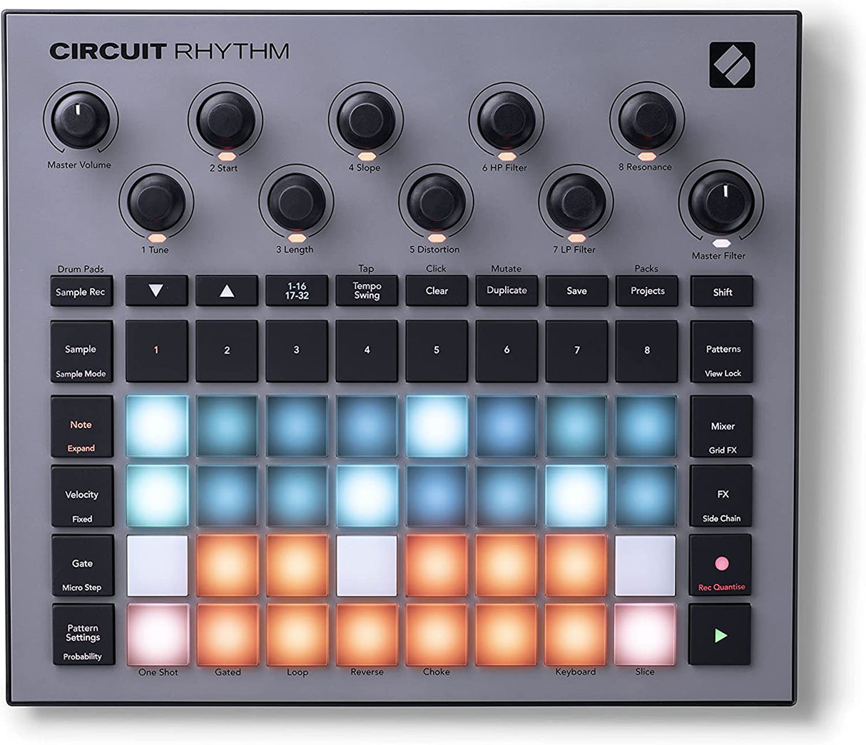 Novation Circuit rytmi rumpukone